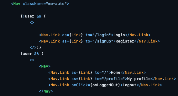 image of the code as a solution for the logged out error