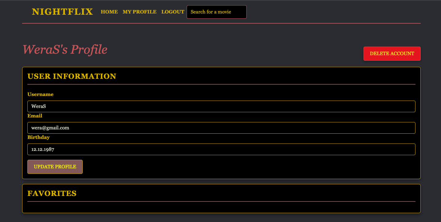 User Profile